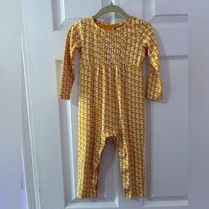 Tea Yellow Rabbit Romper (12-18 months)